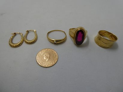 1 Ring Gold 18kt and stone 5,11g 1 Ring Gold...