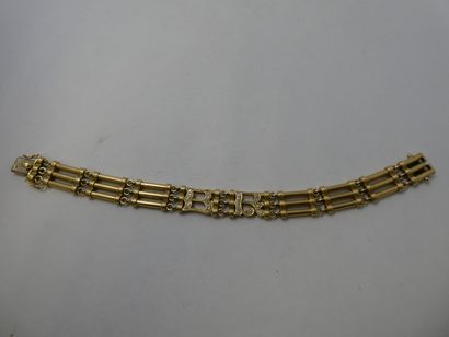 1 Bracelet 18kt gold and diamonds 68.52g