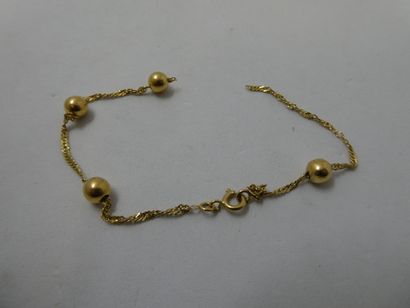 1 Bracelet 18kt Gold 2,93g broken