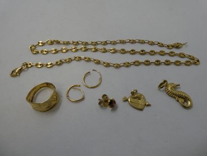 1 Buckle 18kt Gold and miscellaneous 0,53g...