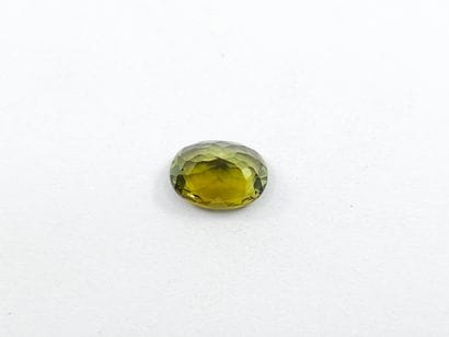 TOURMALINE yellowish green , oval , Africa...