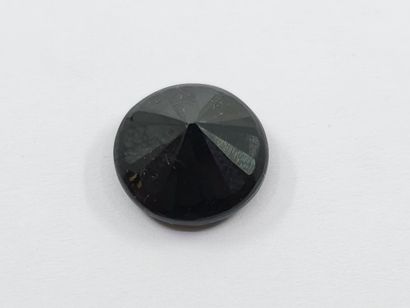 SPINEL black , rond , Thailand , 13,46 carats...