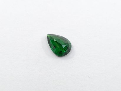GRENAT tsavorite green , poire , Tanzanie...