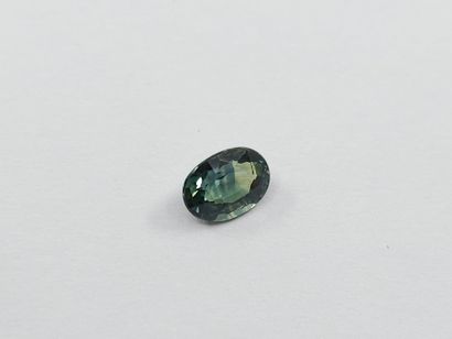 SAPHIRE blue green VVS , ovale , Australie...