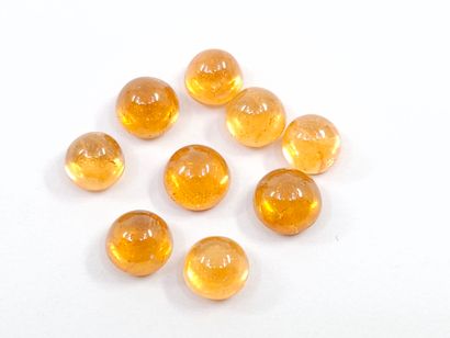 GRENAT orange spessartite Nbr 9 , cabochon...