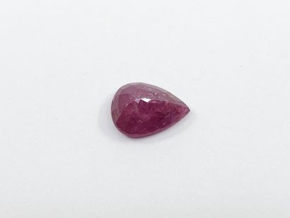 RUBY purplish red , pear , Tanzania , 2.90...