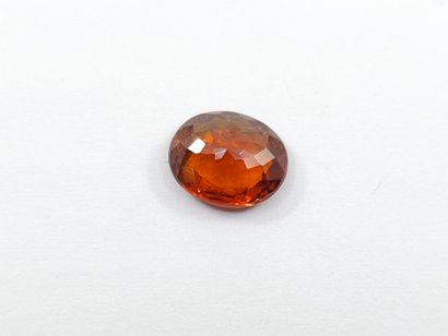TOURMALINE orange , ovale , Mozambique ,...