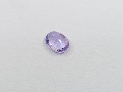 SAPHIRE light purple , ovale , Madagascar...
