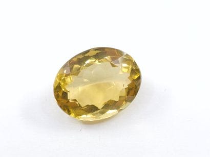 CITRINE yellow VS , ovale , Africa , 6,43...