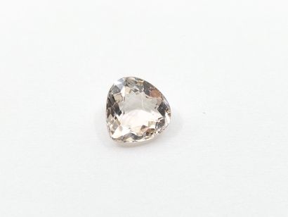 MORGANITE peach pink IF , pear , Madagascar...