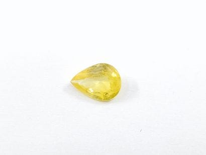 SAPHIR Yellow, pear, songea, 1,00 carats...