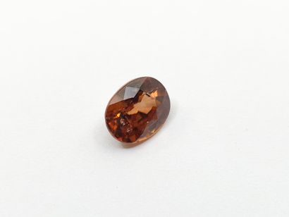 ZIRCON medium orange Tanzania oval 9.2 x...