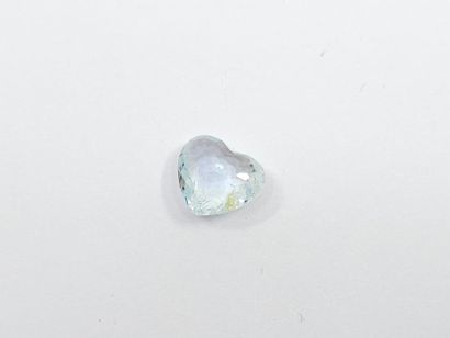 AIGUE MARINE greenish blue , heart , Brazil...