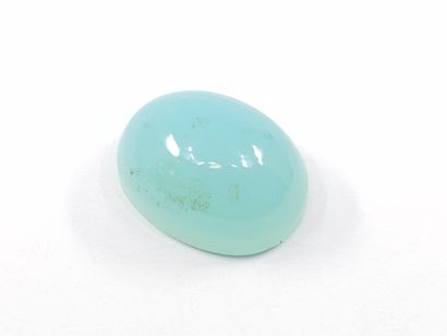 CALCEDOINE light blue , cabochon , Brésil...