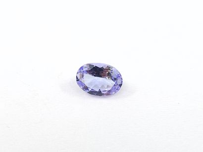 TANZANITE violet blue VS de forme ovale,...