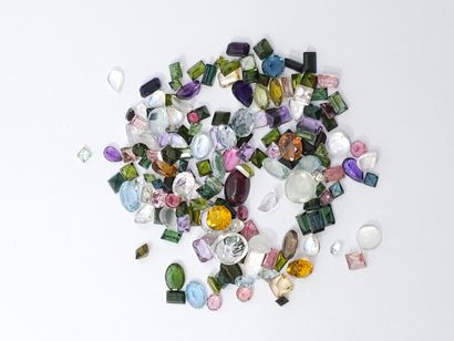Mixed gemstones , emerald/ovalrond/pear ,...