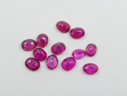RUBIS red Nbr 12 , ovale , Madagascar , 2,61...