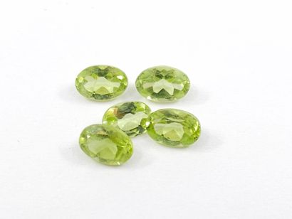 PERIDOT Green Nbr 5, oval, pakistan, 2,38...