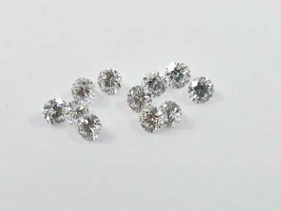 ELEVEN DIAMONDS Brilliant cut approx. 0.99...