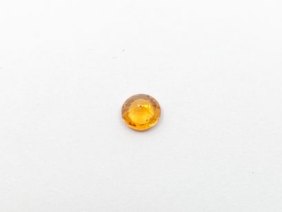 SAPHIRE orange, round, Tanzania 0.56 carats...