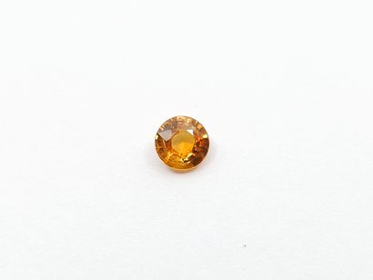 SAPHIRE orange, round, Tanzania 0.56 carats...