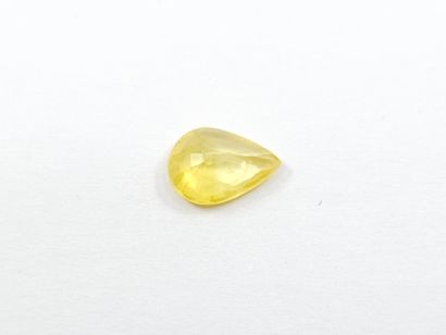 SAPHIR Yellow, pear, songea, 1,00 carats...