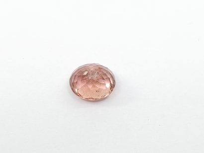 TOURMALINE orangy pink , oval , Mozambique...