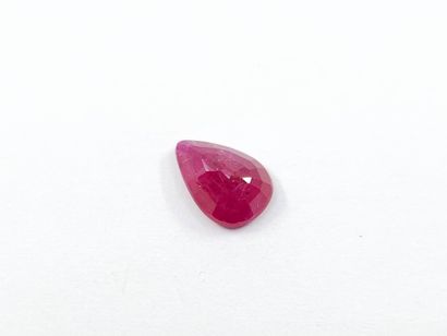 RUBIS pinkish red , poire , Mozambique ,...