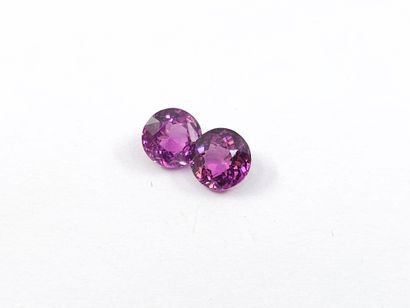 GRENAT purplish pink rhodolite Nbr 2 , rond...