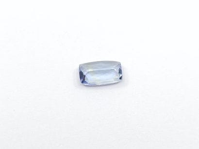Cushion-cut violet-blue IF TANZANITE, Tanzania,0.59...