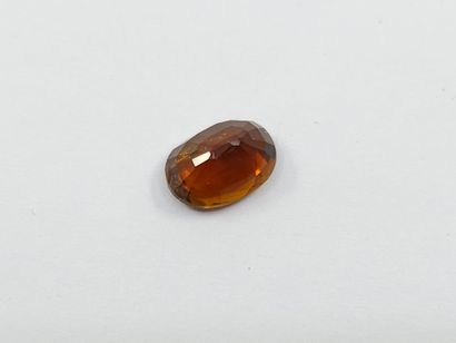 TOURMALINE orange , ovale , Mozambique ,...