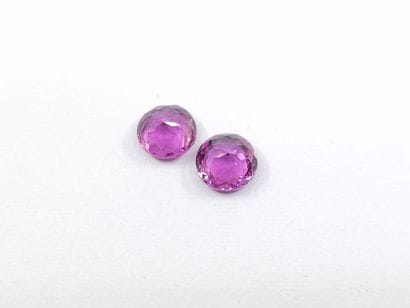 GRENAT purplish pink rhodolite Nbr 2 , rond...