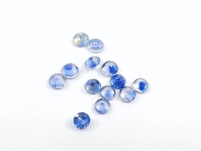 SAPHIR green-blue et blue Nbr 13 , rond ,...