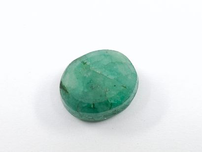 EMERAUDE , ovale , Zambie , 9,10 carats Dim...
