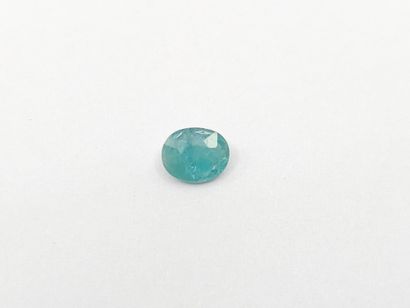 GRANDIDIERITE bluish green , oval , Madagascar...