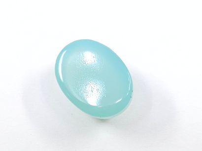 CALCEDOINE light blue , cabochon , Brésil...