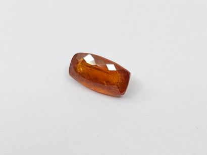 GRENAT orange spessartite , cushion , Namibia...