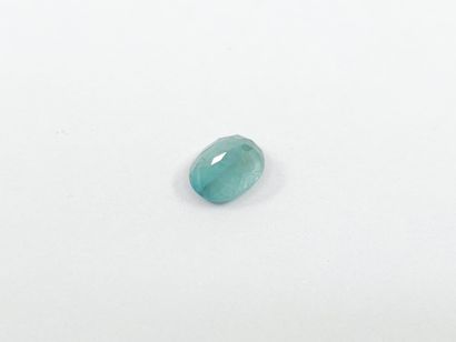 GRANDIDIERITE bluish green , oval , Madagascar...