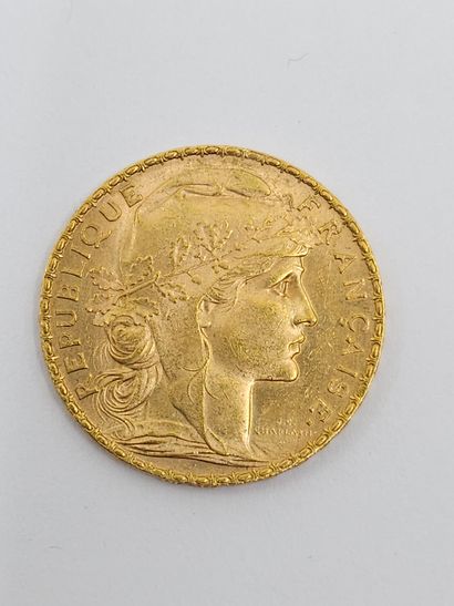PIECE de 20 francs or au coq de 1907
Weight...