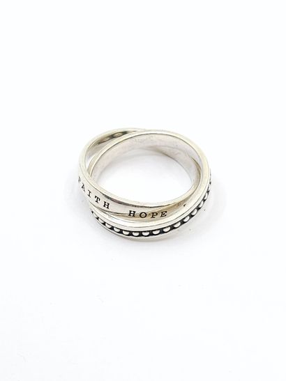THOMAS SABO
Double ring in 925° sterling...