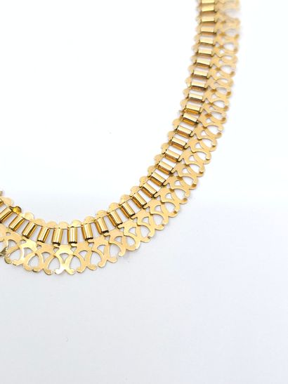 FOREIGN WORK 
COLLAR necklace in 750° yellow...