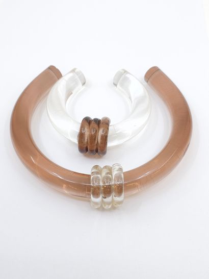 TORQUE NECKLACE in plastic 
Bracelet mod...