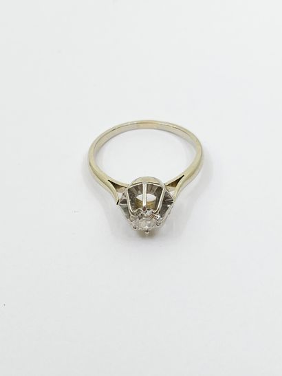 French WORK
Ring in 750° gold and 950° platinum...