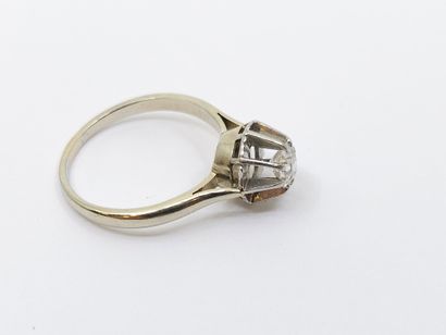 French WORK
Ring in 750° gold and 950° platinum...