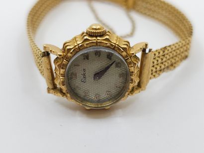 ESKA 
Ladies' wristwatch in 750° yellow gold
Gross...
