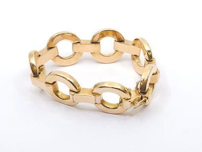 ITALIAN WORK 
Bracelet in articulated 750°...