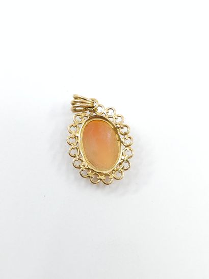 LOT of 750° gold including :
Two pendants,...