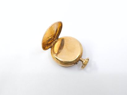 NECK WATCH in finely chased 750° pink gold
Gross...