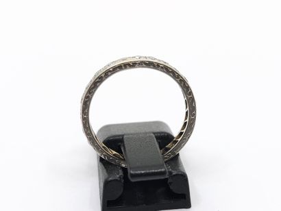 ALLIANCE in 750° white gold set with 8/8-cut...