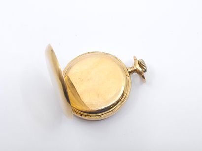 OMEGA
Pocket watch in 750° yellow gold 
Horse...